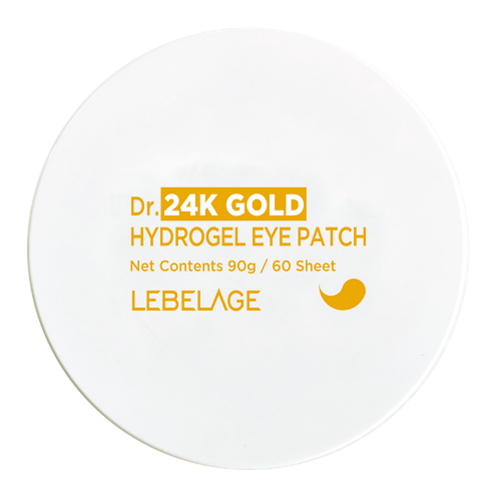 LEBELAGE Dr. 24K Gold Hydrogel Eye Patch for Revitalizing Elasticity Moisture and Anti-Wrinkle Eye Care _ Made in Korea
